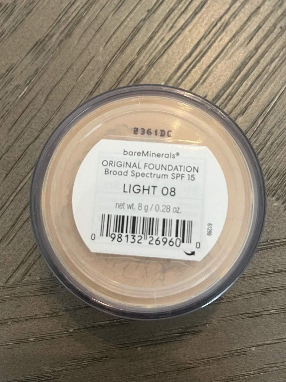 BareMinerals Original Loose Powder Foundation Light 08 SPF 15 Full Size 8g $40